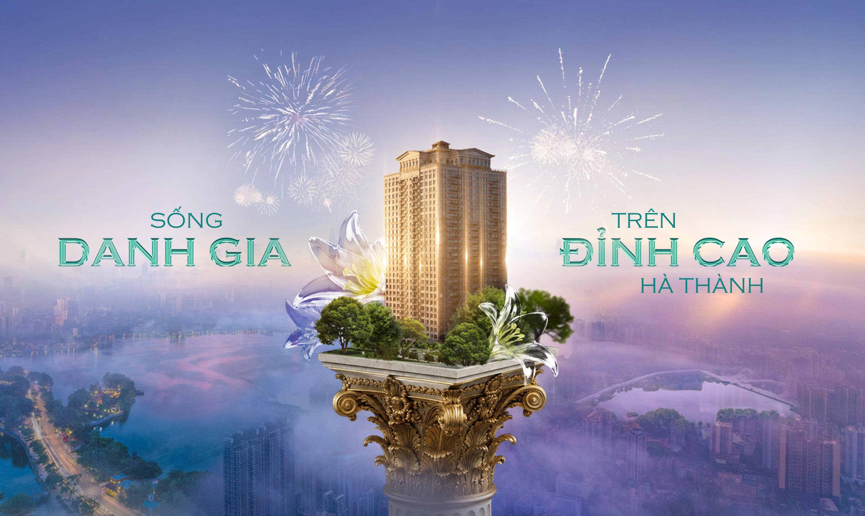 Hanoi Signature — Sống danh gia trên đỉnh cao Hà Thành. Hình ảnh quảng bá minh họa.