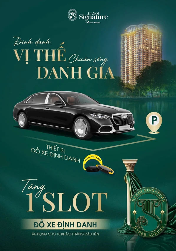 Quà tặng slot đỗ xe định danh